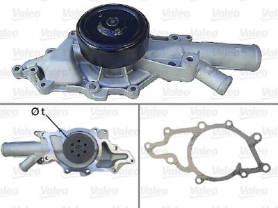 Water Pump, engine cooling VALEO 506831