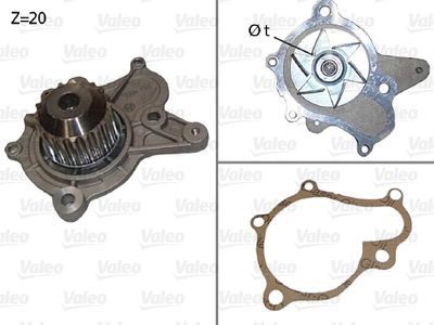 Water Pump, engine cooling VALEO 506922