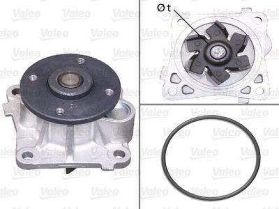 Water Pump, engine cooling VALEO 506962