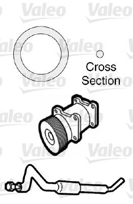 Gasket, coolant pipe VALEO 509739