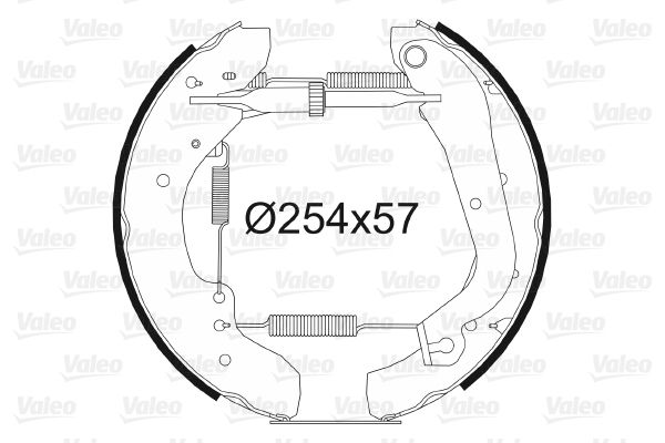 VALEO 554565 Brake Shoe Set