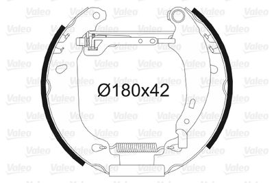 Brake Shoe Set VALEO 554637