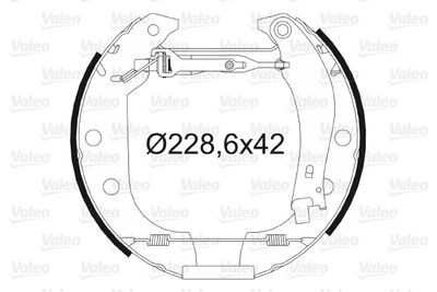 Brake Shoe Set VALEO 554710