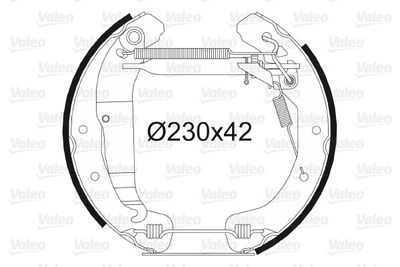 Brake Shoe Set VALEO 554796