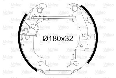 Brake Shoe Set VALEO 554811