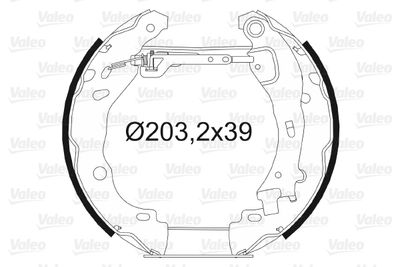 Brake Shoe Set VALEO 554871