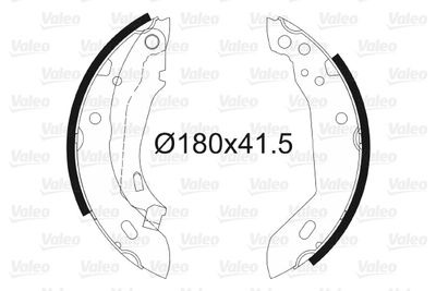 Brake Shoe Set VALEO 562033