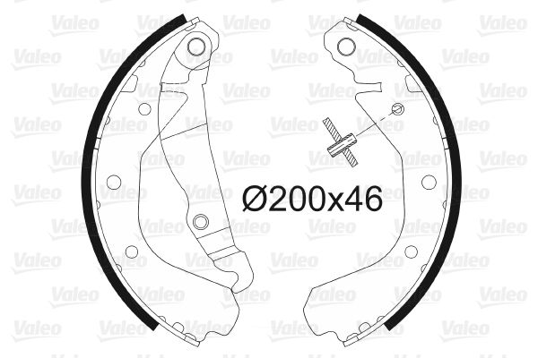 VALEO 562038 Brake Shoe Set