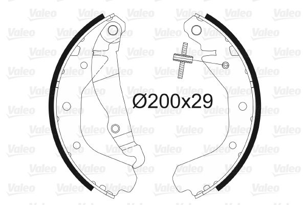 VALEO 562039 Brake Shoe Set