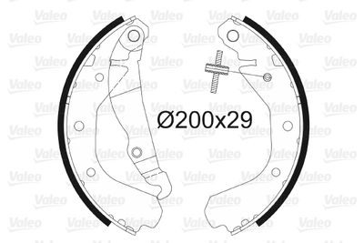 Brake Shoe Set VALEO 562039