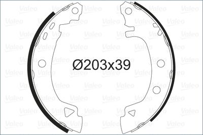 Brake Shoe Set VALEO 562041