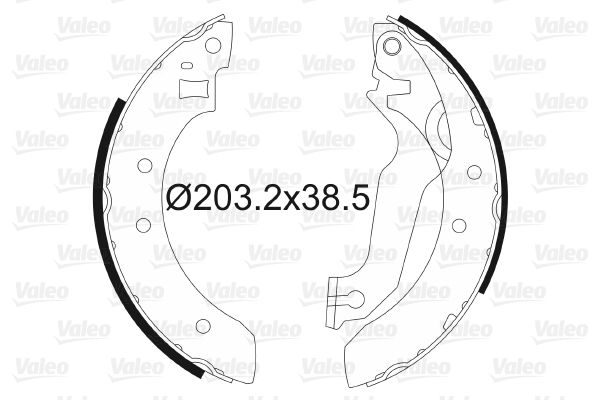 VALEO 562054 Brake Shoe Set