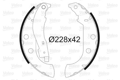 Brake Shoe Set VALEO 562059