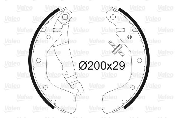 VALEO 562077 Brake Shoe Set