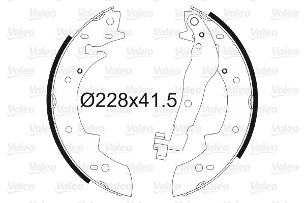 VALEO 562105 Brake Shoe Set