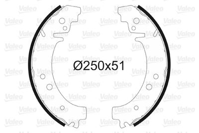 Brake Shoe Set VALEO 562523