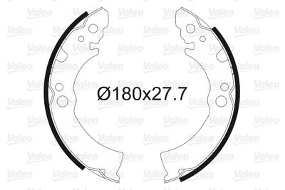 Brake Shoe Set VALEO 562529