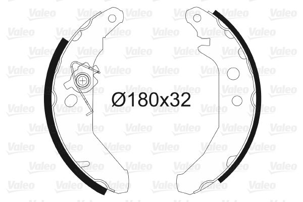 VALEO 562539 Brake Shoe Set