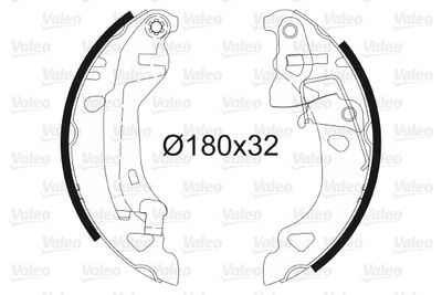 Brake Shoe Set VALEO 562582