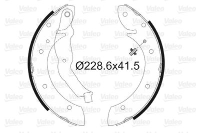 Brake Shoe Set VALEO 562587