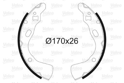 Brake Shoe Set VALEO 562623