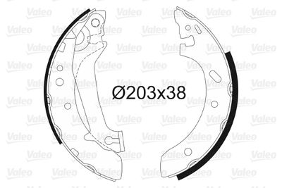 Brake Shoe Set VALEO 562632