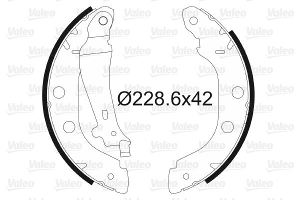 VALEO 562638 Brake Shoe Set