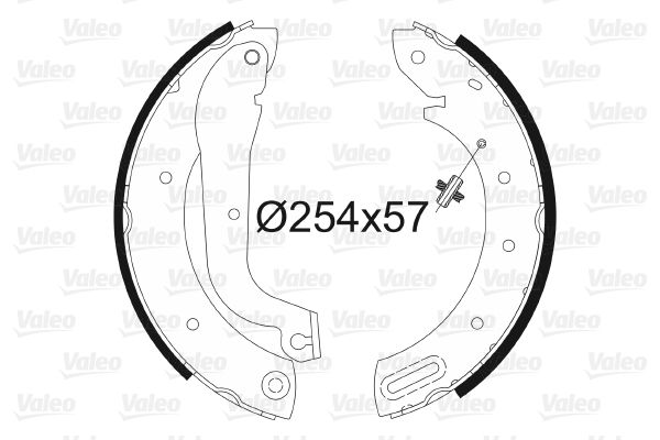 VALEO 562752 Brake Shoe Set