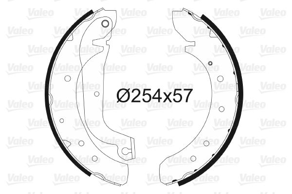 VALEO 562753 Brake Shoe Set