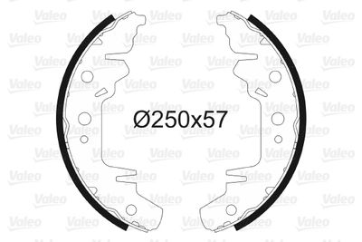 Brake Shoe Set VALEO 562760