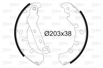 Brake Shoe Set VALEO 562772