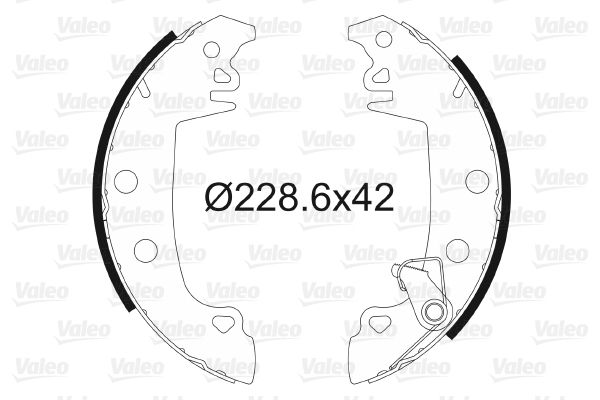 VALEO 562980 Brake Shoe Set