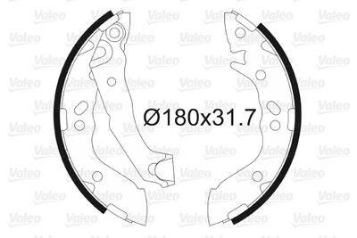 Brake Shoe Set VALEO 562996