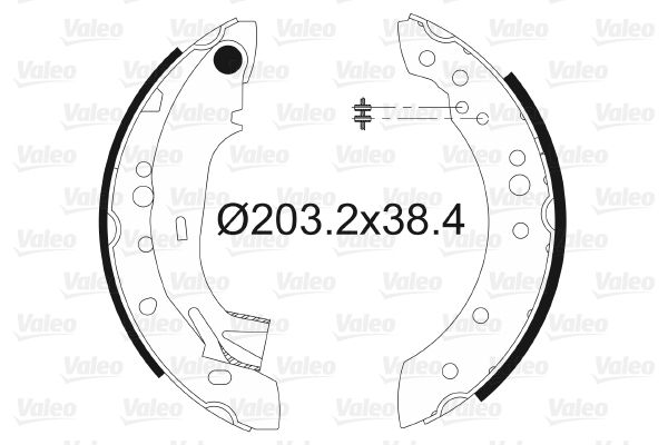 VALEO 562997 Brake Shoe Set