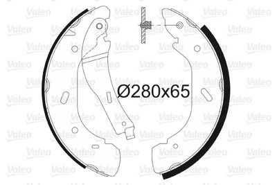 Brake Shoe Set VALEO 564012