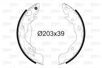 Brake Shoe Set VALEO 564034