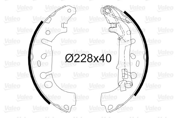 VALEO 564064 Brake Shoe Set