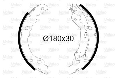 Brake Shoe Set VALEO 564082