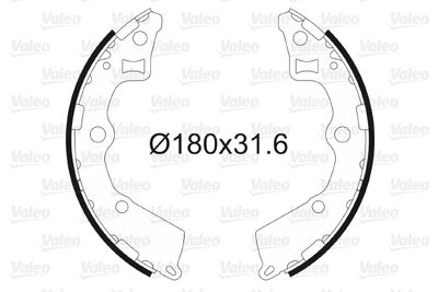 Brake Shoe Set VALEO 564094