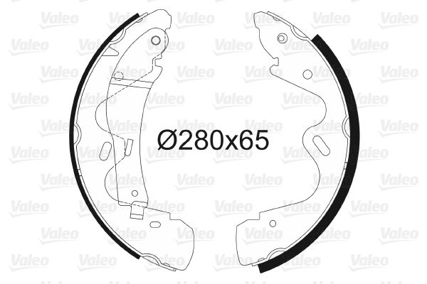 VALEO 564100 Brake Shoe Set