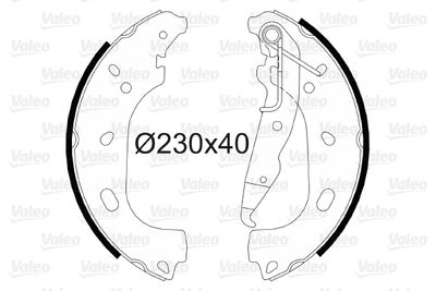 Brake Shoe Set VALEO 564103