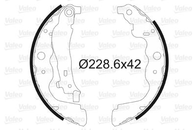 Brake Shoe Set VALEO 564104