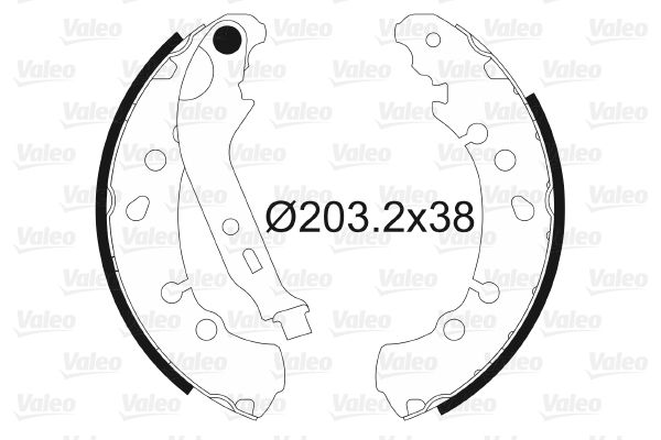 VALEO 564108 Brake Shoe Set