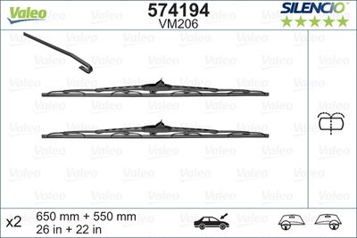 Wiper Blade VALEO 574194