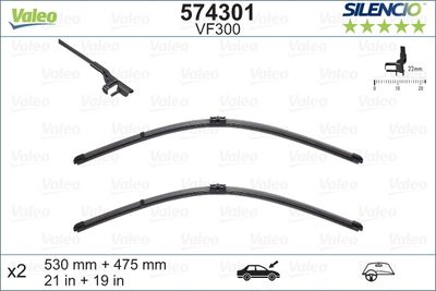 Wiper Blade VALEO 574301