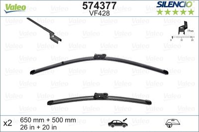 Wiper Blade VALEO 574377