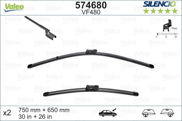 VALEO 574680 Wiper Blade