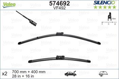 Wiper Blade VALEO 574692