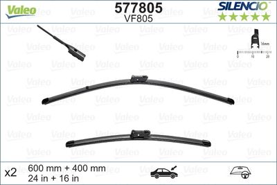 Wiper Blade VALEO 577805