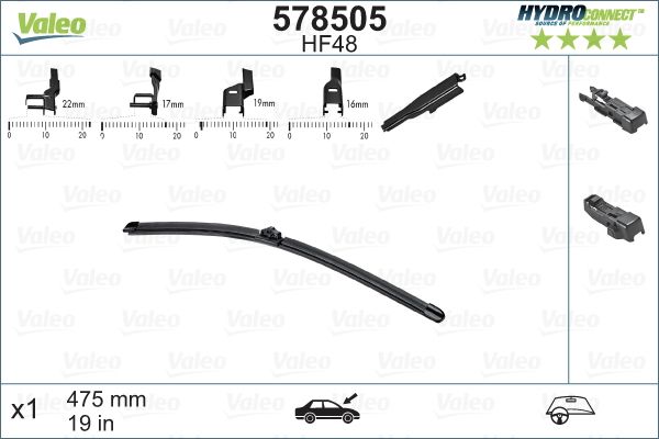 VALEO 578505 Wiper Blade